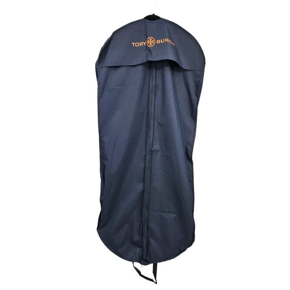Tory Burch Navy Blue Garment Bag 24x52 Zippered Handles